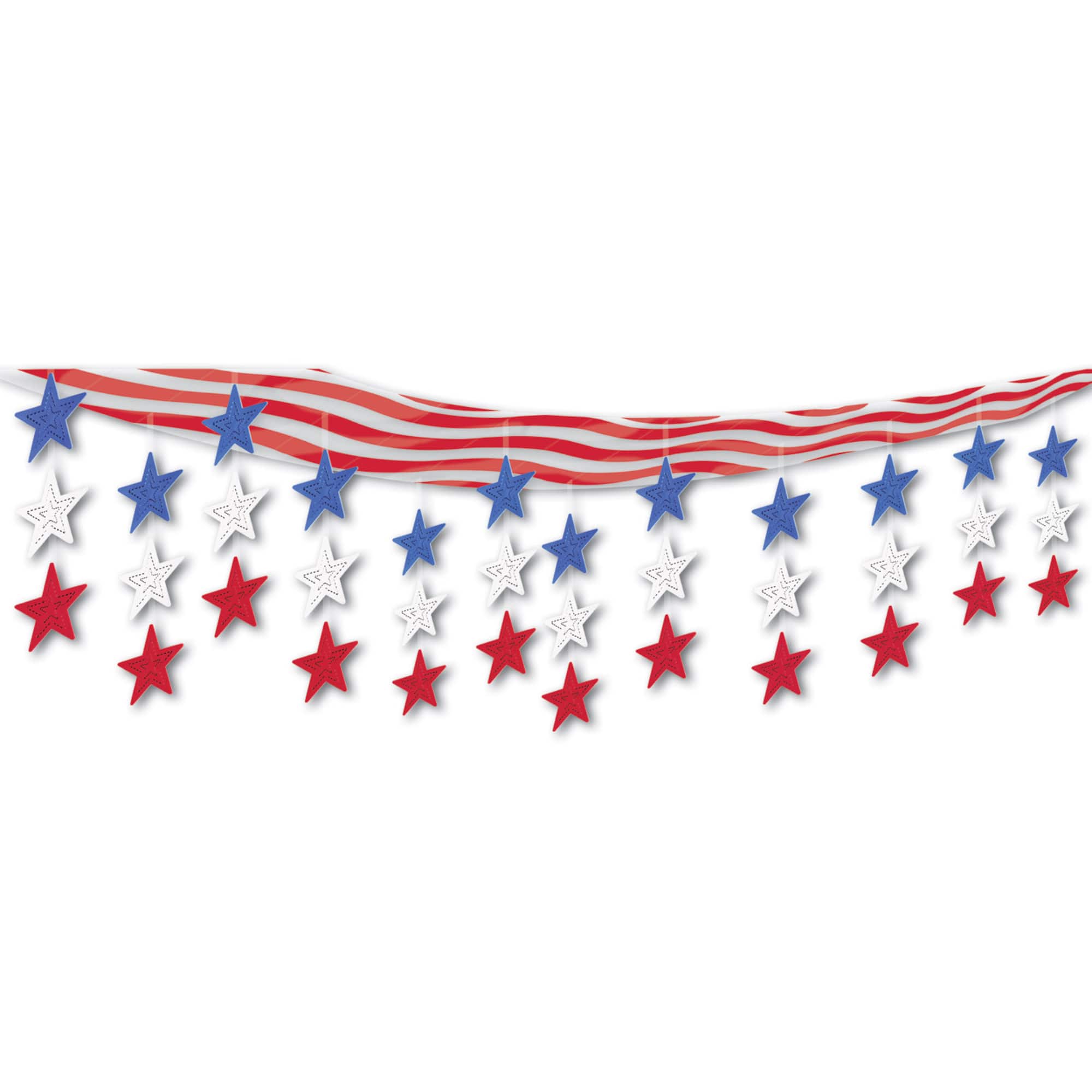 12" x 12ft. Stars & Stripes Ceiling Decor